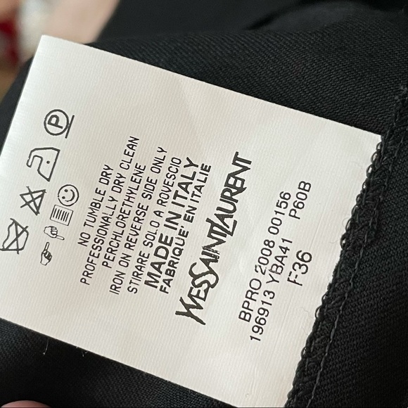 Yves Saint Laurent high waisted tailored trousers - Picture 3 of 9